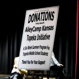 All donations received at this event benefited AileyCamp Kansas: Topeka Initiative, a six week summer program that more than two dozen Topeka middle school students will be attending in 2013. This free co-ed camp combines professional level dance training with personal development activities including community service and conflict resolution. Meals and transportation are provided.