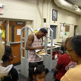 AILEY II dancer Jerobaom Bozeman graciously signing autographs at the door of the reception, held in the high school library