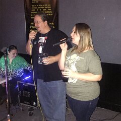 Karaoke time with two of the best singers I've ever heard!
