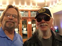 Kerry Livgren's band Proto-Kaw was also being inducted this evening. Here I get my standard reference pic so I know how much longer to grow the my mustache. :-)