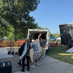 IMG 010763  Kevin "Frosty" Fross and crew prepare for a long day of AMAZING audio!