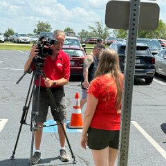 IMG 010797  Topeka Blues Society Vice President, Whitney Vowell, shares with WIBW-TV